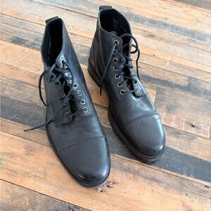 Cole Haan Black Leather Men's Boots